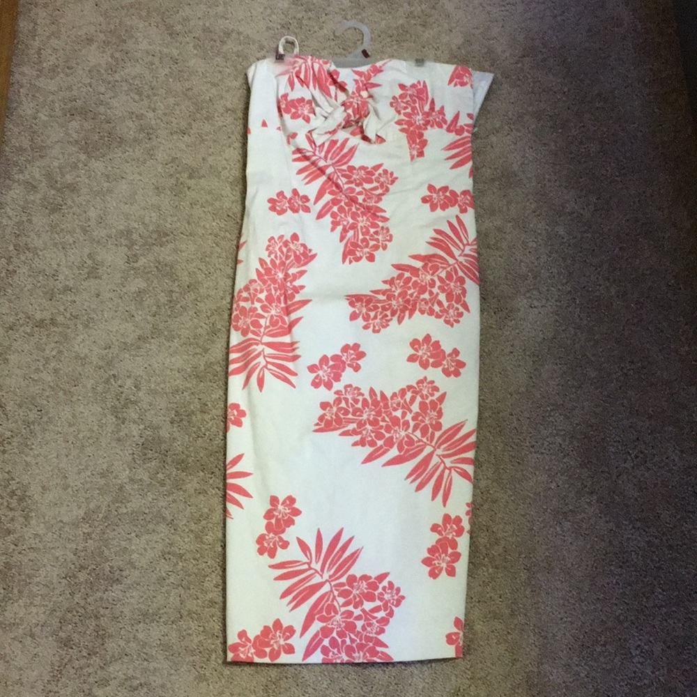 Pink and white flower dress